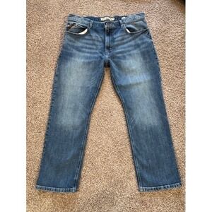 Ariat M4 Legacy Men's Jeans 38x30 Sawyer Relaxed Straight Leg Blue Denim 38 X 30